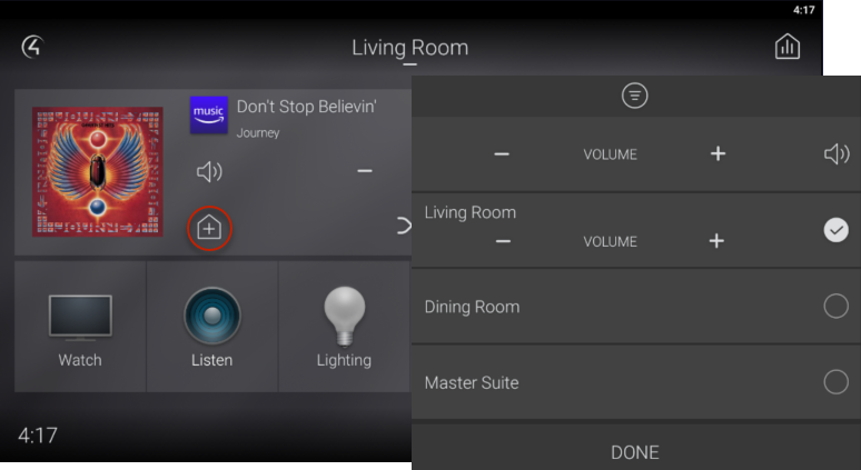 Control4 Music Whole House